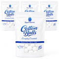 Premium Cotton Balls 400 Count (4 Pack) - Soft & Absorbent for Skincare