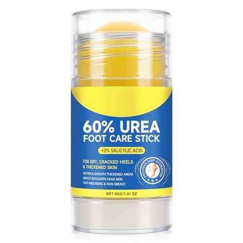 60% Urea Foot Cream, 1.41Fl Oz Foot Cream Maximum Strength Moisturizer for Dry Cracked Heels, Urea Foot Lotion Nourish Cracking Rough Dry Hands/Feet