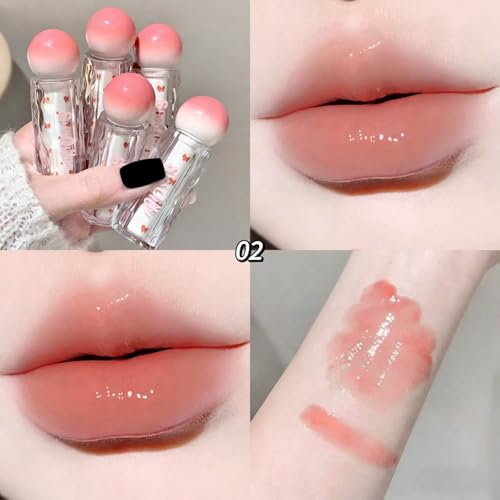 Moisturizing Lip Gloss Set, 4 Piece Jelly Pink Plumping