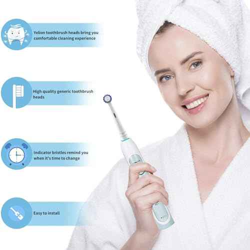 Replacement Toothbrush Heads Compatible with Oral B Braun,16 Pack Electric Toothbrush Heads Brush Heads Refill for Oral-B 7000/Pro 1000/9600/ 500/3000/8000