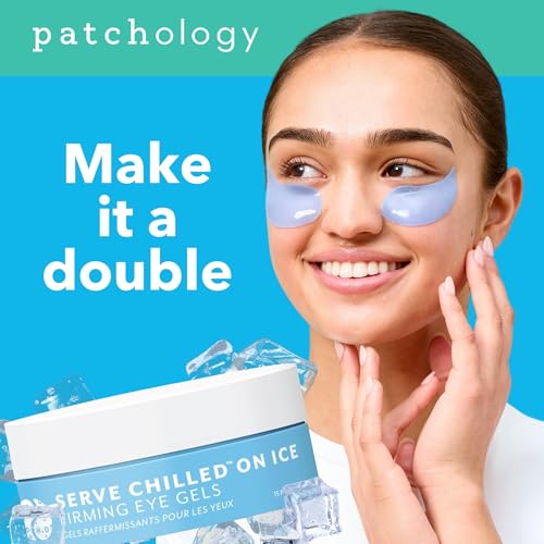 Patchology On Ice Cooling Blue Under Eye Patches for Puffy Dark Circles 15ct