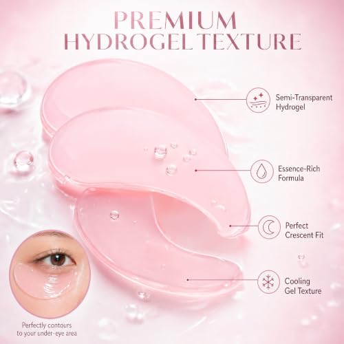 MyTend PDRN Eye Patches with Caffeine, Niacinamide & Peptides – Cooling Under Eye Gel Masks 60 pcs