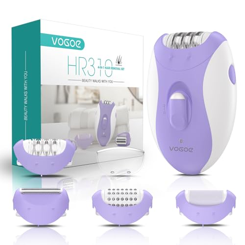 Cordless Epilator for Women - 4-in-1 Hair Removal Device, 21 Tweezers, Rechargeable