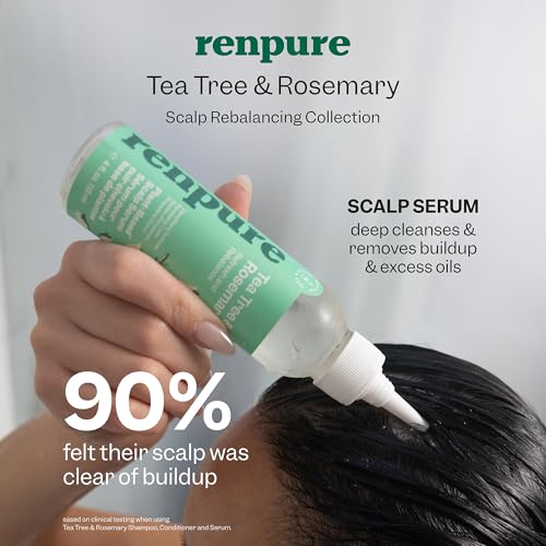 Renpure Tea Tree & Rosemary Scalp Serum - Plant-Based, 4 Fl Oz