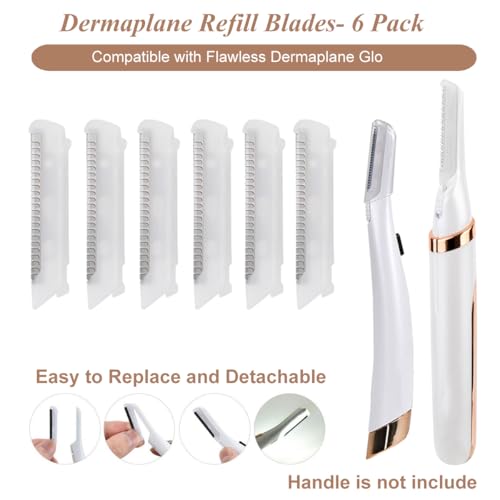 Replacement Blade heads for Finishing Touch Flawless Dermaplane Glo