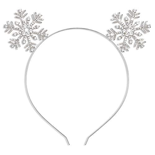 Christmas Headbands Xmas Rhinestone Snowflake Hairbands Crystal MERRY XMAS Crown Hair Hoop Reindeer Antlers Headpiece