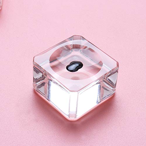 3-Piece Crystal Glass Eyelash Glue Palette Pads