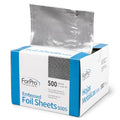 ForPro Professional Embossed Hair Foil Sheets 500-Count, 5x10.75 Inch Pre-Cut Aluminum for Highlights & Color