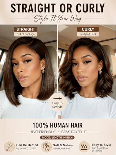 UNICE Bye Bye Slip Bob Wig 10" Glueless Human Hair Lace