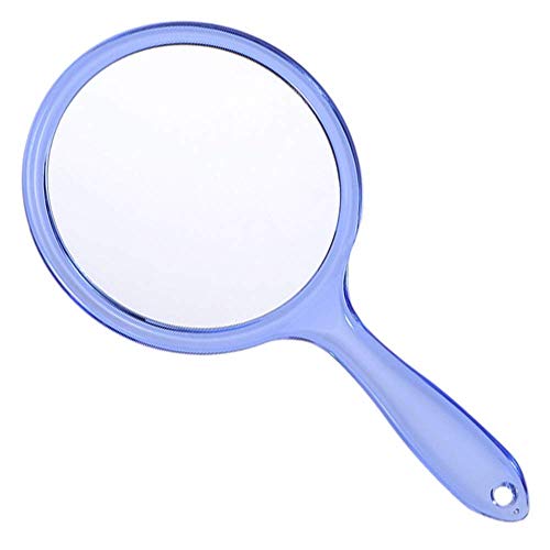 Makeup Hand Mirror 1X 3X Magnifying Travel Size Blue