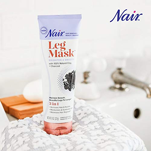 Nair Hair Remover Beauty Treatment Charcoal Clay Leg Mask 8.0oz