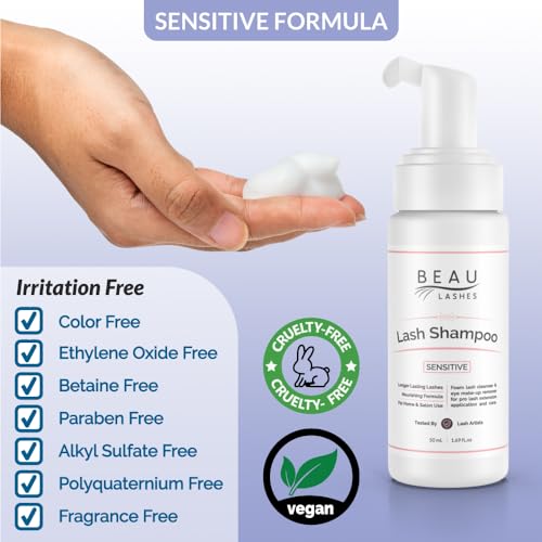 Eyelash Extension Foam Cleanser - Oil Free, Paraben Free 50ml