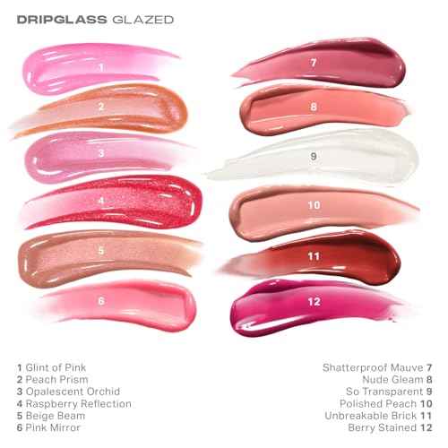 MORPHE Dripglass High Shine Lip Gloss - Semi-Sheer or Full Coverage Lip Color with Glass-Like Shine and Nonsticky Finish - Infused With Squalane & Vitamin E - Opalescent Orchid (0.13 Fl Oz)