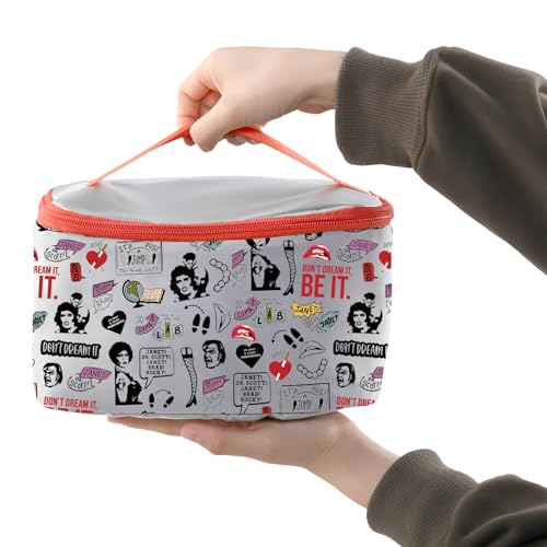 PXTIDY Horror Characters Cosmetic Case Picture Show Gift Movie Series Fans Gift TV Show Makeup Bag For Women