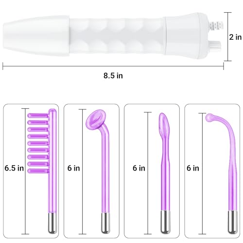 UUPAS High Frequency Facial Wand with 4 Violet Tubes