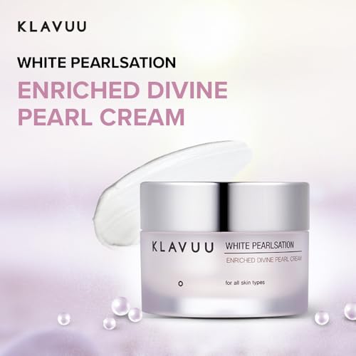 KLAVUU PEARLSATION Enriched Divine Pearl Cream (1.69oz/50ml) | Face Moisturizer, Niacinamide, Hydrating Anti-Aging Cream, Wrinkle Care, Whitening, Brightening, Radiant Glow, Korean Skin Care