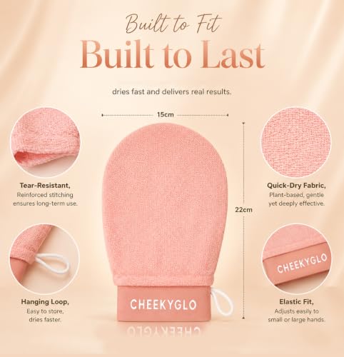 CheekyGlo Korean Exfoliating Glove for Sensitive Skin (2-Pack)