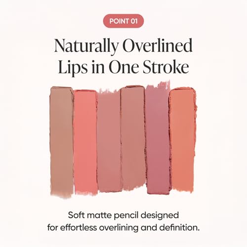 BANILA CO Smudging Lip Pencil - Soft Matte Crayon Nude Rose