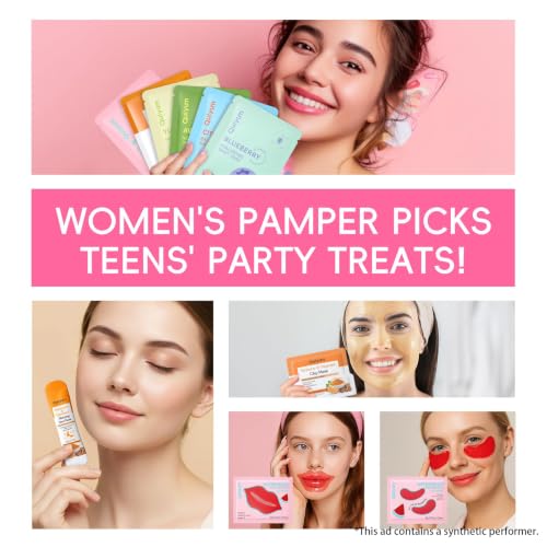 QUIYUM 26-Piece Face & Lip Mask Set with Fruit & Turmeric VC