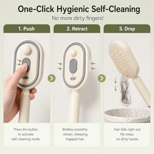 Electric Spray Massage Comb - Detangling Brush for Thick Curly Hair
