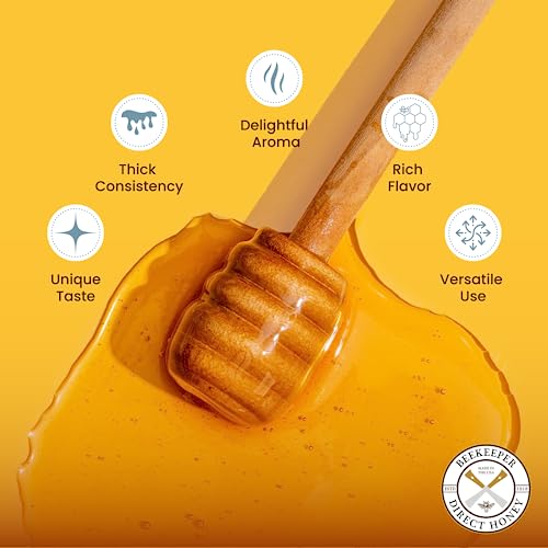 Beekeeper Direct Raw Alfalfa Honey - 3lbs Gourmet Squeeze Bottle