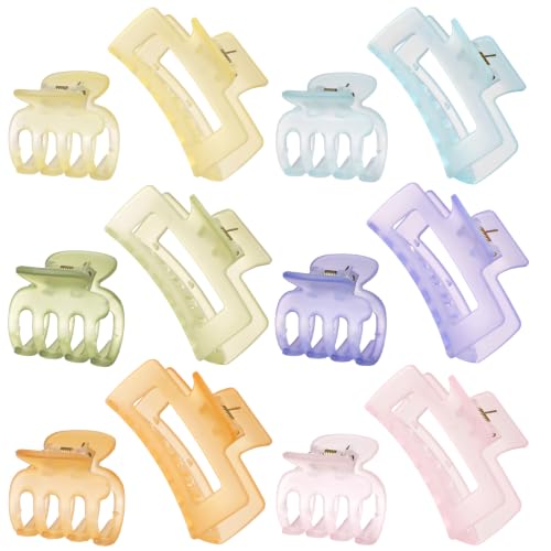 Ice Cream Hair Claw Clips for Women - 12 Pack, Strong Hold, Variation: Ice Cream
