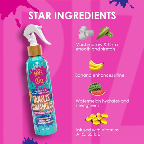 Tangles Shmangles Curly Hair Detangler Spray for Kids