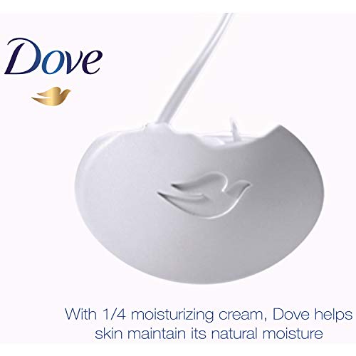 Dove Beauty Bar More Moisturizing than Bar Soap White Effectively Washes Away Bacteria, Nourishes Your Skin 3.75 oz 20 Bars