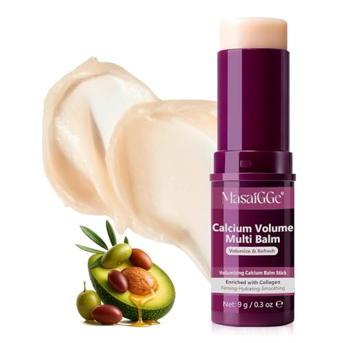 Calcium Volume Multi Balm, Korean Collagen Moisturizing Stick for Face, Calcium Volume Balm Anti-Aging Face Cream for Wrinkles, Firming & Hydrating for Eyes, Neck, Face