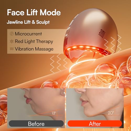 INIA 7-in-1 Red Light Therapy Facial Device with Gua Sha & Cryo Mode