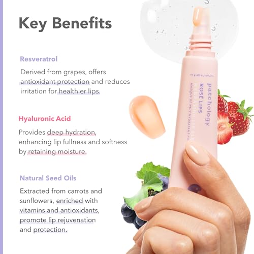 Patchology Rosé Lip Sleeping Mask - Overnight Hydrating Treatment