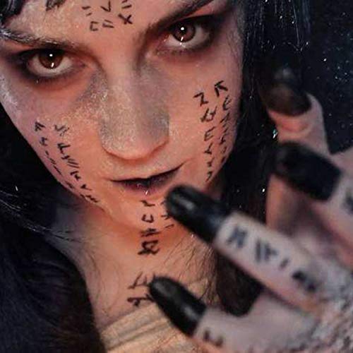 Mummy Halloween Temporary Tattoos | 3 Sheets Realistic Face Makeup