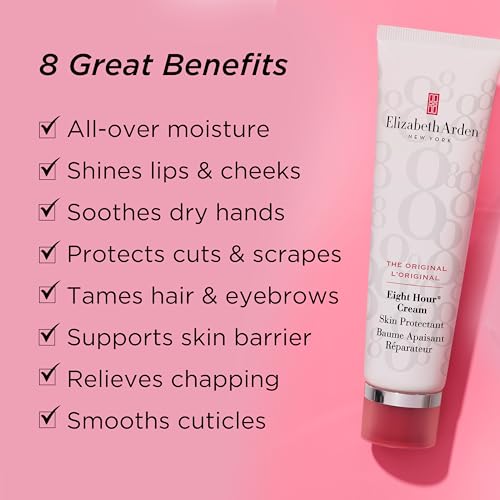 Elizabeth Arden Eight Hour Cream Skin Protectant, All Purpose Beauty Salve, Moisturizing Balm for Body, Repairs Dry Hands, Cracked Feet, Chapped Lips & Cuticles