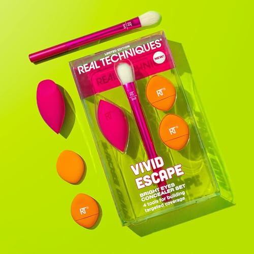 Real Techniques Bright Eyes Concealer Brush & Sponge Set