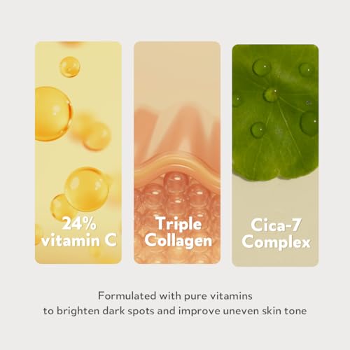 TIRTIR Pure Vitamin C 24% Serum 30ml + Collagen Lifting Eye Cream 15ml