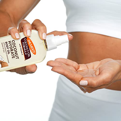 Palmer's Coconut Oil Body Oil + Body Lotion, Value Skin Care Bundle for Dry Skin, Provides 48 Hour Moisture to Dry, Rough Skin, Includes 1 Moisturizing Lotion (13.5 fl oz) and 1 Skin Oil (5.1 fl oz)