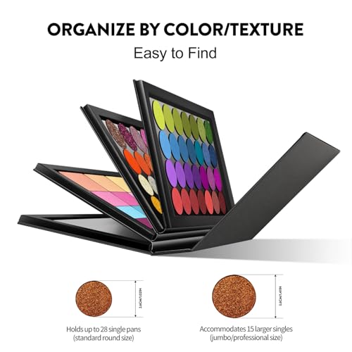 4-Layer Magnetic Book-Shaped Palette with Spatula & Metal Stickers