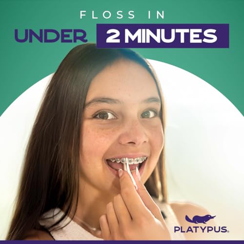 Platypus Orthodontic Flossers for Braces, 40 Count