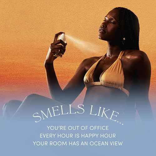 OUAI St. Barts Hair & Body Gift Set - Tropical-Scented Body Care for Women & Men - Includes Full Size Hydrating Body Cream & Deluxe Hair and Body Mist (2 Count)