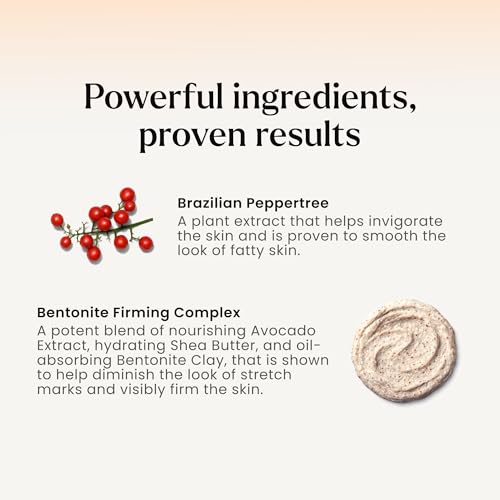 MA?LYS B-FLAT Belly Firming Cream for Women - Skin Tightening & Moisturizing Treatment with Shea Butter & Bentonite Clay - Smooths Look of Stretch Marks - Postpartum Body Care (3.4 Fl Oz)