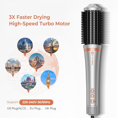 XL Volumizer Hair Dryer Brush 1500W for Thick Curly Hair