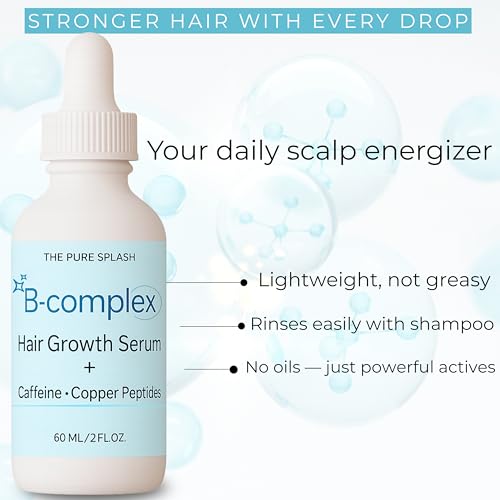 B-Complex Hair Serum with Caffeine & Copper for Stronger Hair