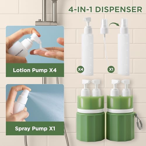 SESENSE TSA Approved Travel Bottles 4-in-1 Leak Proof Set