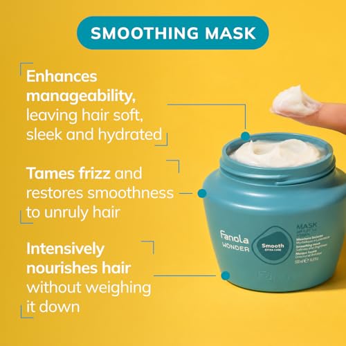 Fanola Curly Hair Mask - Anti-Frizz Deep Conditioning Treatment (16.9 oz)