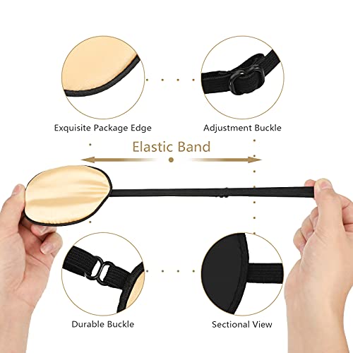 Silk Eye Patch for Adults - 3 Pack Adjustable Lazy Eye
