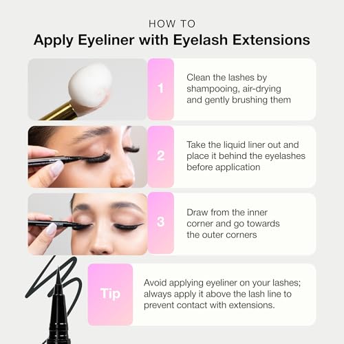 Curacoro Oil-Free Waterproof Liquid Eyeliner - Ultra-Fine Felt Tip