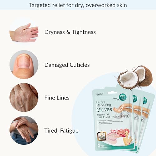 Epielle Intensive Repairing Hand Mask Gloves for Dry Skin - 6 Pairs
