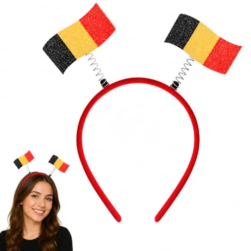 Belgium Flag Headband for Soccer Fans - Supportive Sports Event Hair Accessory