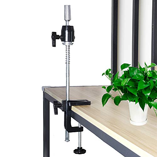 Adjustable Metal Wig Stand with C Clamp & 360° Rotator