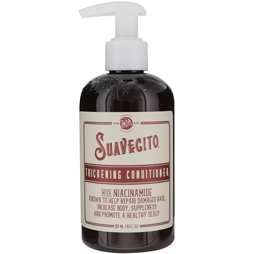 Suavecito Hair Thickening Conditioner With Niacinamide For Thinning Hair - Biotin Conditioner With Caffeine - Repairs Damaged Hair & Fights Hair Loss